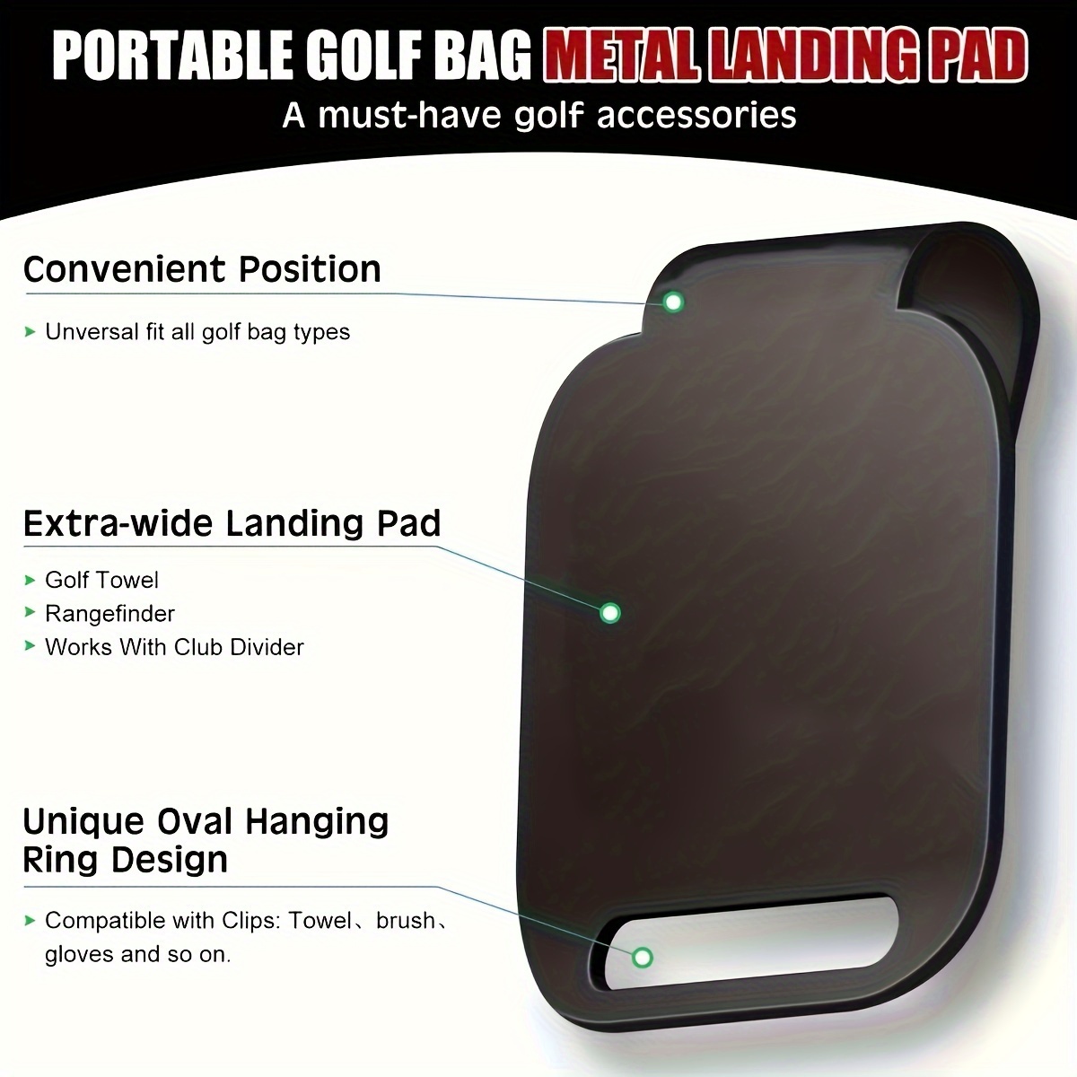 Golf Equipment Stores - Магнитная посадочная площадка для сумки для